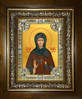 Икона Елизавета, Елисавета чудотворица, игумения Константинопольская преподобная, в киоте 24х30 см 25271