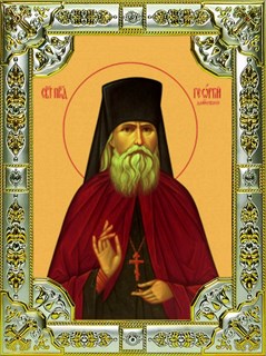 Икона Георгий исповедник Даниловский, преподобный, чудотворец, 18х24 см, со стразами 25292