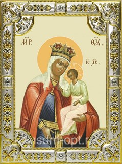 Икона Избавление от бед страждущих, икона Божией Матери, 18х24 см, со стразами 25310