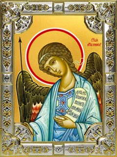 Икона Ангел Хранитель купить, 18х24 см со стразами 25336