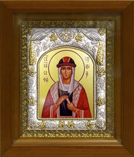 Икона София Слуцкая княгиня, в киоте 20х24 см 25363