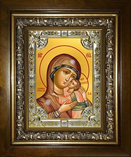 Икона Чухломская икона Божией Матери, в киоте 24х30 см 25402