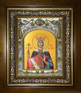 Икона Александра Римская мученица, в киоте 20х24 см 25418