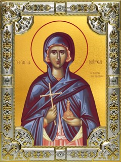 Икона Марфа Вифанская праведная,мироносица, 18х24 см, со стразами 25465