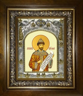 Икона Николай (Романов)II император ,страстотерпец, в киоте 20х24 см 25500