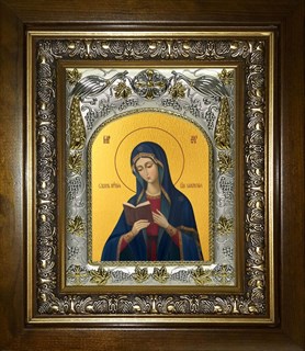 Икона Калужская икона Божией Матери, в киоте 20х24 см 25566
