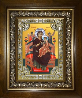 Икона Всецарица икона Божией Матери, в киоте 24х30 см 25616