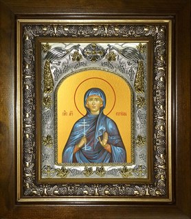 Икона Евгения Римская великомученица,в киоте 20х24 см 25629