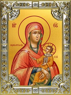 Икона Лиддская икона Божией Матери, 18х24 см, со стразами 25724