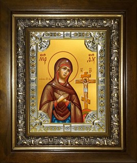 Икона Ахтырская икона Божией Матери, в киоте 24х30 см 25747