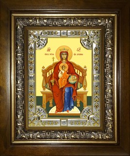 Икона Державная икона Божией Матери, в киоте 24х30 см 25774