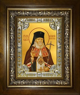 Икона Лука святитель, исповедник, архиепископ Крымский, в киоте 24х30 см 25788