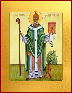 Икона Августин блаженный Иппонийский святой 25807