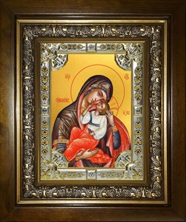 Икона Умиление, икона Божией Матери, в киоте 24х30 см 25812