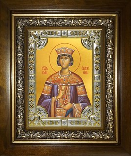 Икона Великомученица Екатерина Александрийская, Дева, в киоте 24х30 см 25855