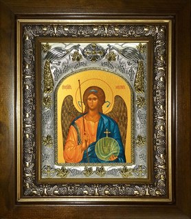 Икона Михаил архангел, в киоте 20х24 см 25898