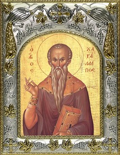 Икона Харлампий священномученик, 14х18 см 25928