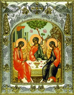 Икона Святая Троица, 14х18 см 25995
