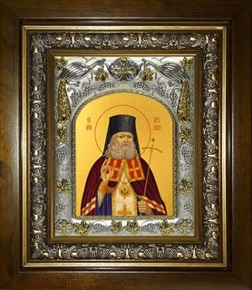Икона Лука святитель, исповедник, архиепископ Крымский, в киоте 20х24 см 26043