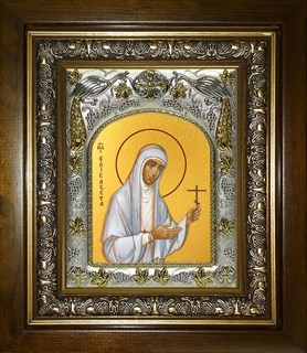 Икона Елизавета, Елисавета преподобномученица, великая княгиня,в киоте 20х24 см 26064