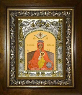 Икона Державная икона Божией Матери, в киоте 20х24 см 26073