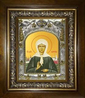 Икона Матрона Московская блаженная, в киоте 20х24 см 26136