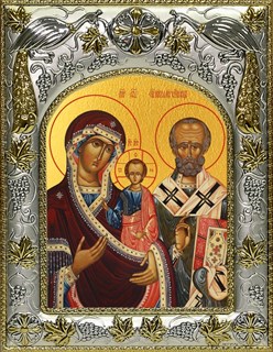 Икона Ржевская Оковецкая икона Божией Матери, 14х18 см 26165