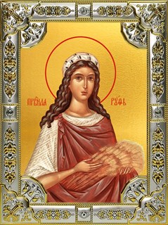 Икона Святая праведная Руфь, 18х24 см, со стразами 26197