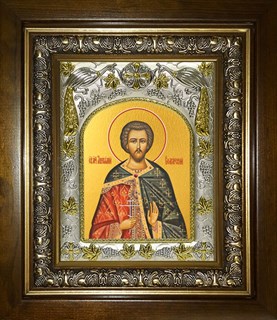 Икона Авраамий Болгарский мученик, в киоте 20х24 см 26205