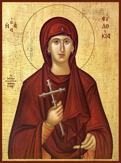 Икона Евдокия Илиопольская преподобномученица 26240