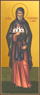 Икона Святой преподобный Евфимий Новый, Солунский (Фессалоникийский), иеродиакон 26244