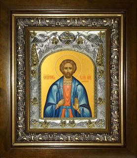 Икона Иоанн (Иван) Новый, Сочавский, великомученик, в киоте 20х24 см 26266