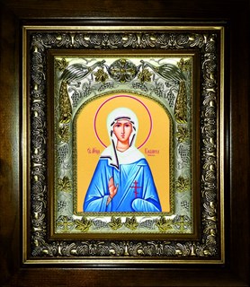 Икона Василисса Римская, в киоте 20х24 см 26292