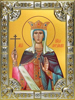 Икона Александра Римская мученица, 18х24 см, со стразами 26314