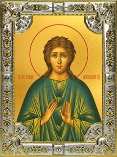 Икона Аркадий Вяземский и Новоторжский преподобный, 18х24 см, со стразами 26341