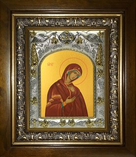 Икона Деисусная икона Божией Матери, в киоте 20х24 см 26349