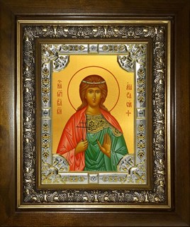 Икона Анастасия Романова страстотерпица в киоте 24х30 см 26469