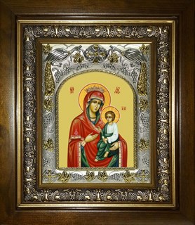 Икона Скоропослушница, икона Божией Матери, в киоте 20х24 см 26475
