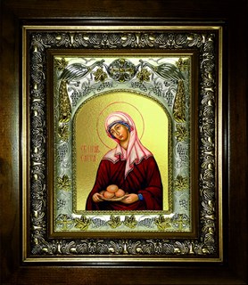 Икона Сарра Святая Праведная , в киоте 20х24 см 26486