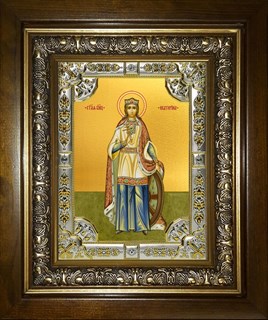 Икона Екатерина великомученица, в киоте 24х30 см 26492