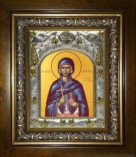 Икона Марфа Вифанская праведная,мироносица, в киоте 20х24 см 26503