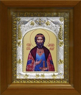 Икона Ярослав Мудрый, в киоте 20х24 см 26505