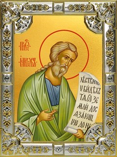 Икона Иаков (Яков), брат Господень, апостол, 18х24 см, со стразами 26531
