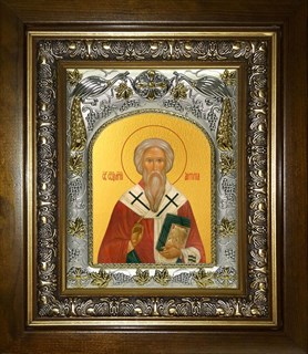 Икона Антипа Пергамский, епископ, священномученик, в киоте 20х24 см 26563
