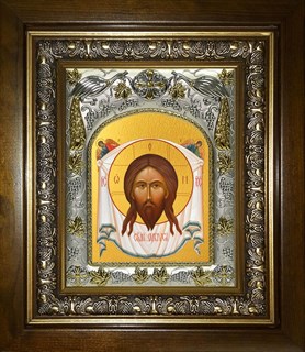 Икона Спас Нерукотворный, в киоте 20х24 см 26568