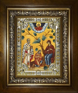 Икона Беседная икона Божией Матери, 18х24 см 26577