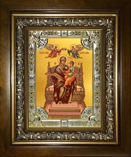 Икона Домостроительница, икона Божией Матери, в киоте 24х30 см 26580