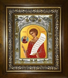 Икона Роман Сладкопевец преподобный, в киоте 20х24 см 26600