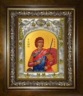 Икона Александр Египетский, в киоте 20х24 см 26623