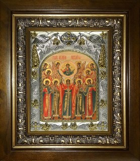 Икона Собор Архангела Михаила, в киоте 20х24 см 26670